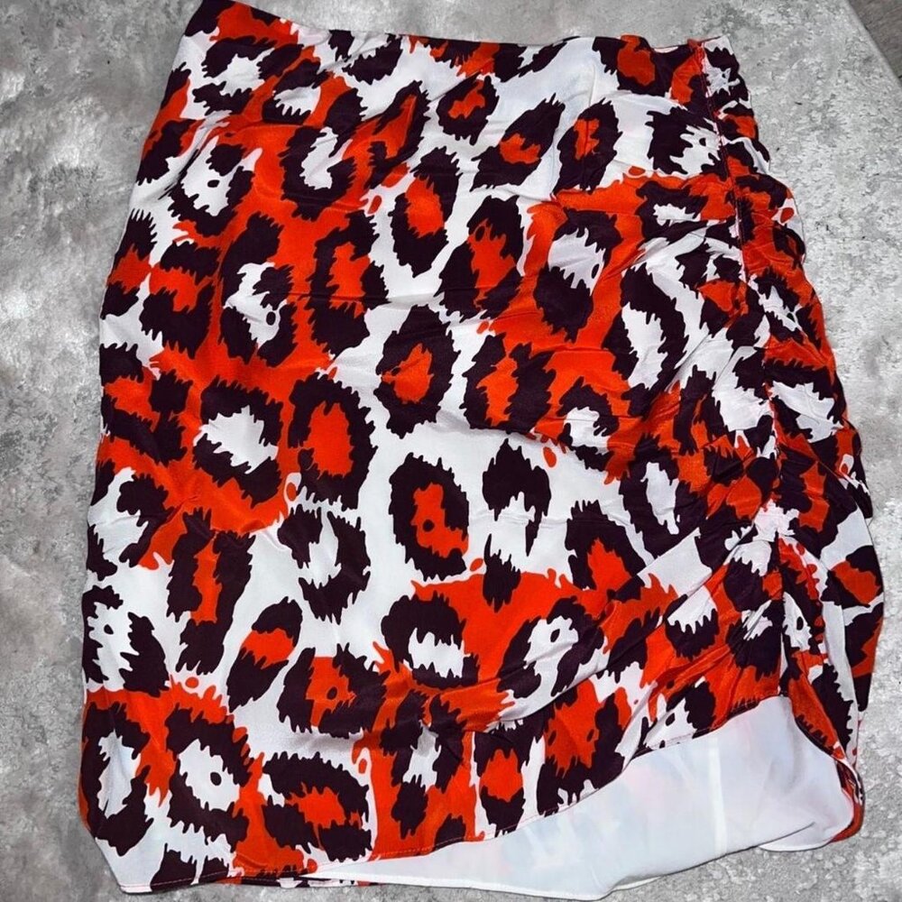 diane von furstenberg silk mini skirts
